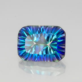 Quarzo mistico Arcobaleno superiore naturale da 10.52 ct, Taglio smeraldo, VVS