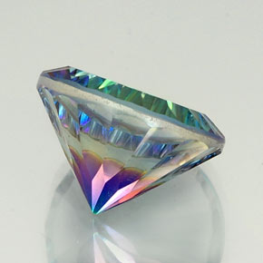 Quarzo mistico Arcobaleno superiore naturale da 18.92 ct, Taglio rotondo, VVS