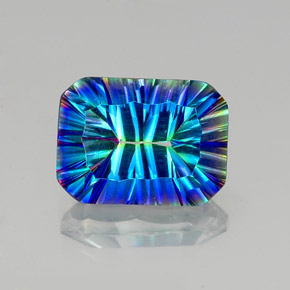 Quarzo mistico Arcobaleno superiore naturale da 10.36 ct, Taglio smeraldo, VVS-VS
