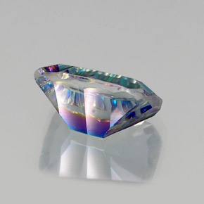 Quarzo mistico Arcobaleno superiore naturale da 10.36 ct, Taglio smeraldo, VVS-VS