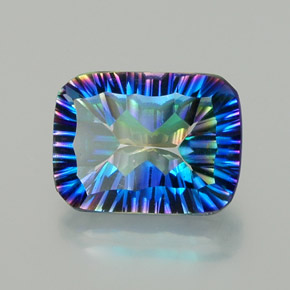 Quarzo mistico Arcobaleno superiore naturale da 9.47 ct, Taglio smeraldo, VVS-VS