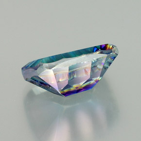 Quarzo mistico Arcobaleno superiore naturale da 9.47 ct, Taglio smeraldo, VVS-VS