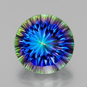 Quarzo mistico Arcobaleno superiore naturale da 18.50 ct, Taglio rotondo, VVS-VS