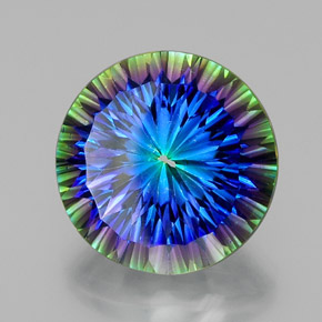 Quarzo mistico Arcobaleno superiore naturale da 18.50 ct, Taglio rotondo, VVS-VS