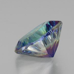 Quarzo mistico naturale multicolore da 21,55 ct, taglio a cuscino, VVS-VS
