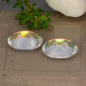 Quarzo mistico naturale multicolore da 10,52 ct, taglio ovale, VVS-VS