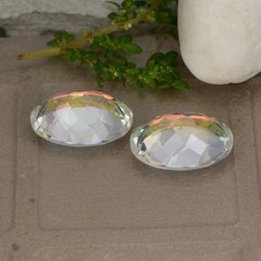 Gemme di Quarzo mistico Multicolore naturale da 9.59 ct, Taglio ovale, VVS-VS