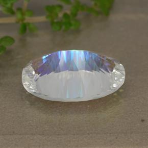 Quarzo mistico naturale multicolore da 5,02 ct, taglio ovale, VVS-VS