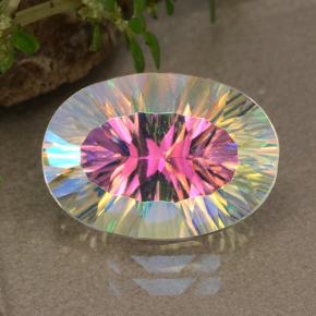 Quarzo mistico Multicolore naturale da 5.04 ct, Taglio ovale, VS