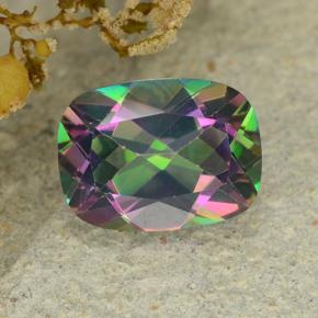 Quarzo mistico Multicolore naturale da 1.53 ct, Taglio a cuscino, VS-SI