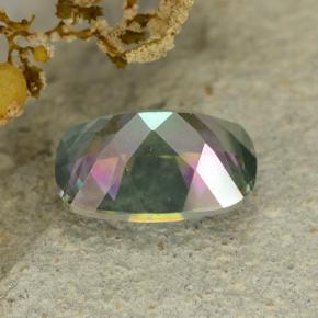 Quarzo mistico Multicolore naturale da 1.53 ct, Taglio a cuscino, VS-SI