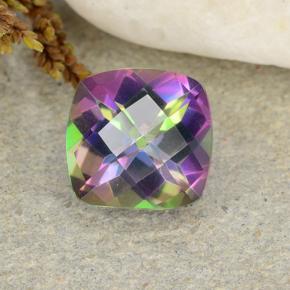 Quarzo mistico Multicolore naturale da 1.89 ct, Taglio a cuscino, VVS-VS