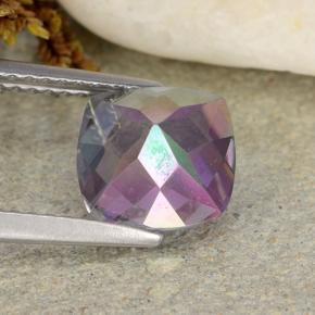 Quarzo mistico Multicolore naturale da 1.89 ct, Taglio a cuscino, VVS-VS