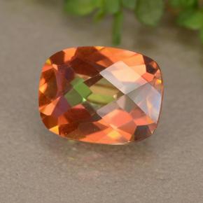 Quarzo mistico Multicolore naturale da 1.79 ct, Taglio a cuscino, VVS-VS