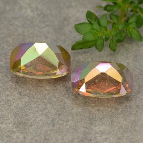 Gemme di Quarzo mistico Multicolore naturale da 3.62 ct, Taglio a cuscino, VVS-VS