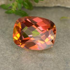 Quarzo mistico naturale multicolore da 1,84 ct, taglio a cuscino, VVS-VS