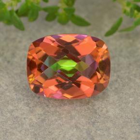 Quarzo mistico naturale multicolore da 1,72 ct, taglio a cuscino, VVS-VS