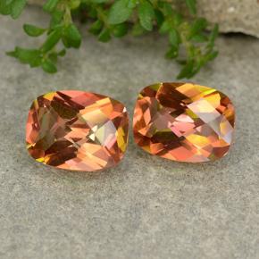 Quarzo mistico naturale multicolore da 3,57 ct, taglio a cuscino, VVS-VS