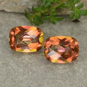 Quarzo mistico naturale multicolore da 3,49 ct, taglio a cuscino, VVS-VS
