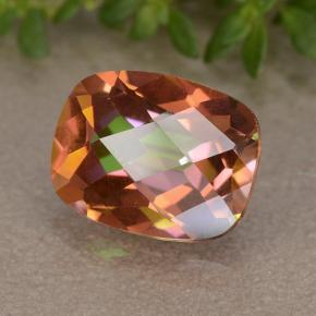 Quarzo mistico naturale multicolore da 1,65 ct, taglio a cuscino, VVS-VS