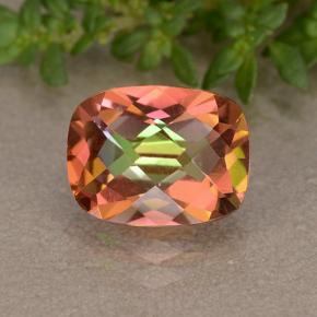 Quarzo mistico naturale multicolore da 1,82 ct, taglio a cuscino, VVS-VS