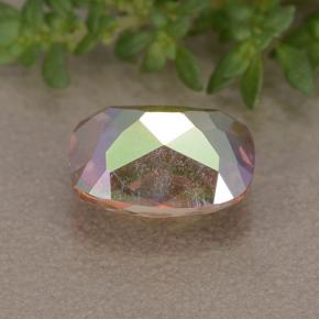 Quarzo mistico naturale multicolore da 1,82 ct, taglio a cuscino, VVS-VS