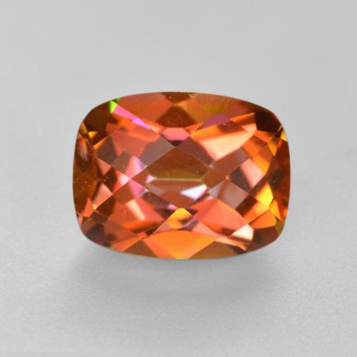 Quarzo mistico naturale multicolore da 1,83 ct, taglio a cuscino, VVS-VS