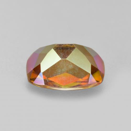 Quarzo mistico naturale multicolore da 1,83 ct, taglio a cuscino, VVS-VS