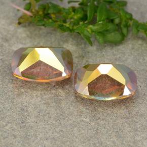 Gemme di Quarzo mistico Multicolore naturale da 3.53 ct, Taglio a cuscino, VVS-VS