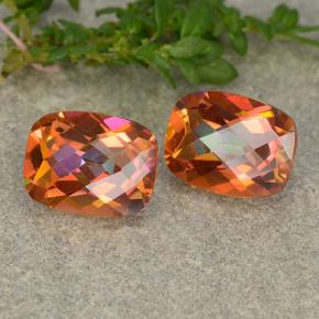 Quarzo mistico naturale multicolore da 3,48 ct, taglio a cuscino, VS