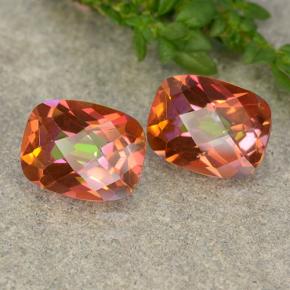 Gemme di Quarzo mistico Multicolore naturale da 3.75 ct, Taglio a cuscino, VS