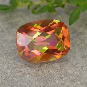 Quarzo mistico Multicolore naturale da 1.88 ct, Taglio a cuscino, VVS-VS