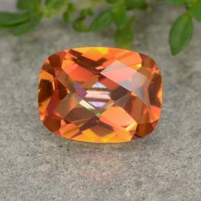 Quarzo mistico naturale multicolore da 1,69 ct, taglio a cuscino, VVS-VS