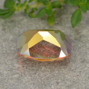 Quarzo mistico naturale multicolore da 1,69 ct, taglio a cuscino, VVS-VS
