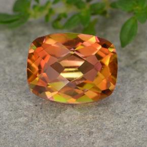 Quarzo mistico naturale multicolore da 1,81 ct, taglio a cuscino, VVS-VS