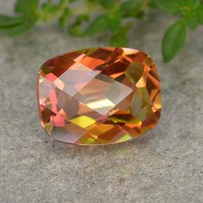 Quarzo mistico naturale multicolore da 1,81 ct, taglio a cuscino, VVS-VS