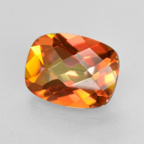Quarzo mistico naturale multicolore da 1,84 ct, taglio a cuscino, VVS-VS