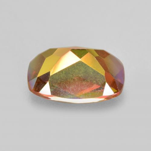 Quarzo mistico naturale multicolore da 1,84 ct, taglio a cuscino, VVS-VS