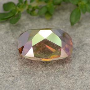Quarzo mistico naturale multicolore da 1,78 ct, taglio a cuscino, VVS-VS