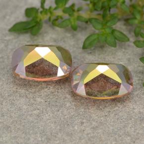 Gemme di Quarzo mistico Multicolore naturale da 3.36 ct, Taglio a cuscino, VVS-VS