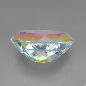 Quarzo mistico naturale multicolore da 7,50 ct, taglio ovale, VVS-VS