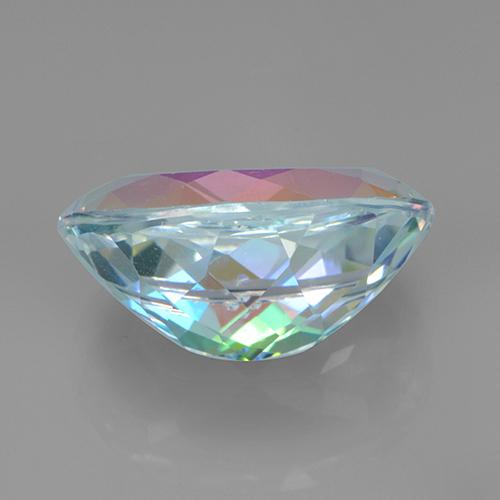 Quarzo mistico Multicolore naturale da 7.37 ct, Taglio ovale, VVS-VS