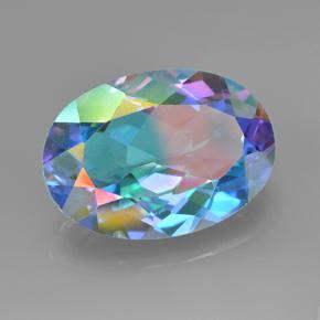 Quarzo mistico Multicolore naturale da 6.06 ct, Taglio ovale, VVS-VS