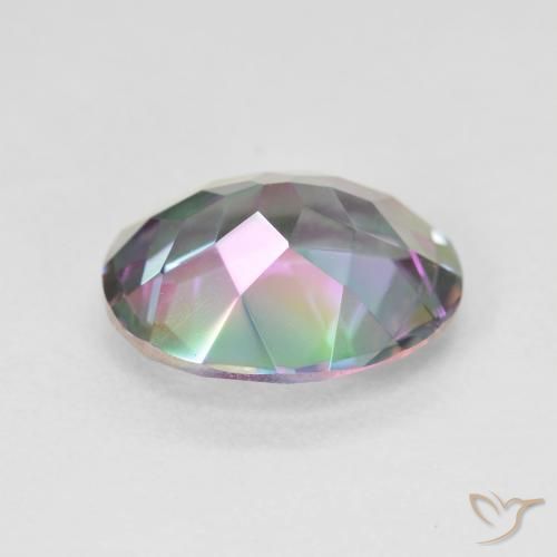 Quarzo mistico Multicolore naturale da 4.23 ct, Taglio ovale, VVS