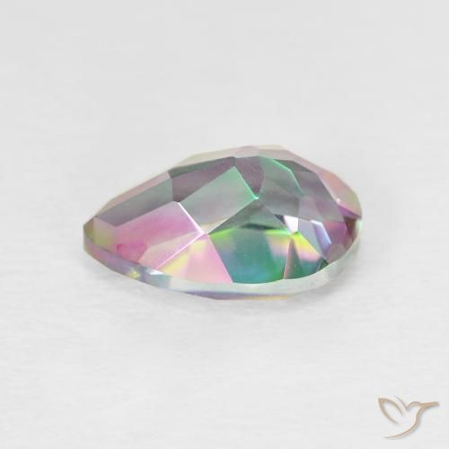 Quarzo mistico Multicolore naturale da 1.98 ct, Forma a pera, VVS-VS