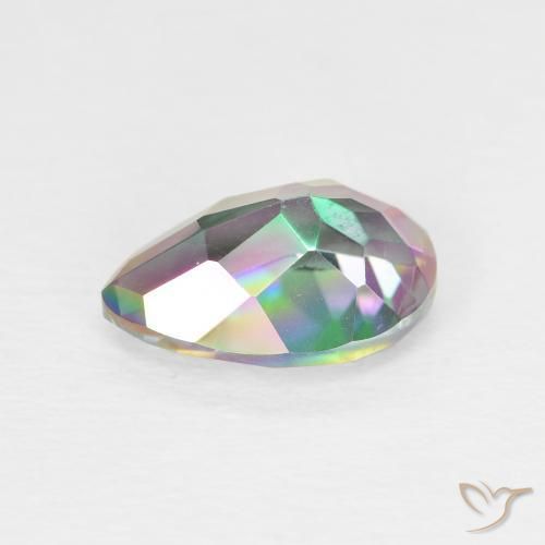 Quarzo mistico Multicolore naturale da 1.88 ct, Forma a pera, VVS-VS