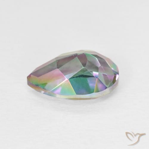 Quarzo mistico Multicolore naturale da 1.94 ct, Forma a pera, VVS-VS