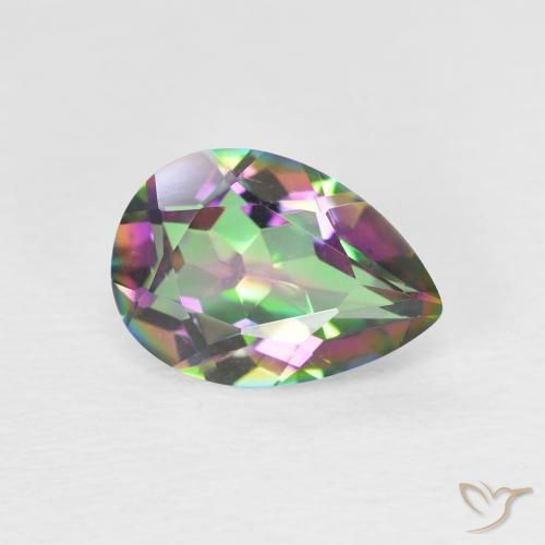 Quarzo mistico Multicolore naturale da 1.75 ct, Forma a pera, VVS-VS