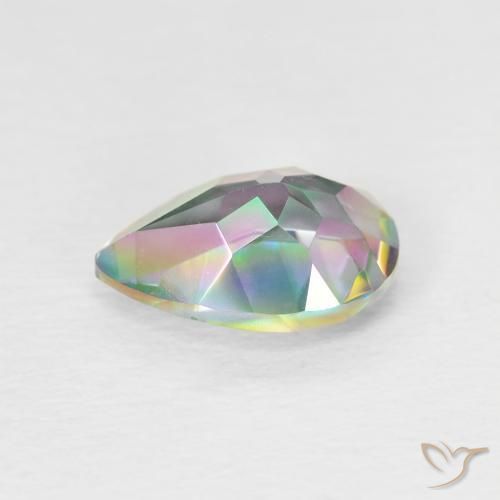 Quarzo mistico Multicolore naturale da 1.75 ct, Forma a pera, VVS-VS