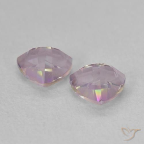 Quarzo mistico naturale multicolore da 0,88 ct, trillion, VVS-VS